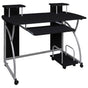 Computer Desk Black 110x52x88.5 cm Engineered Wood