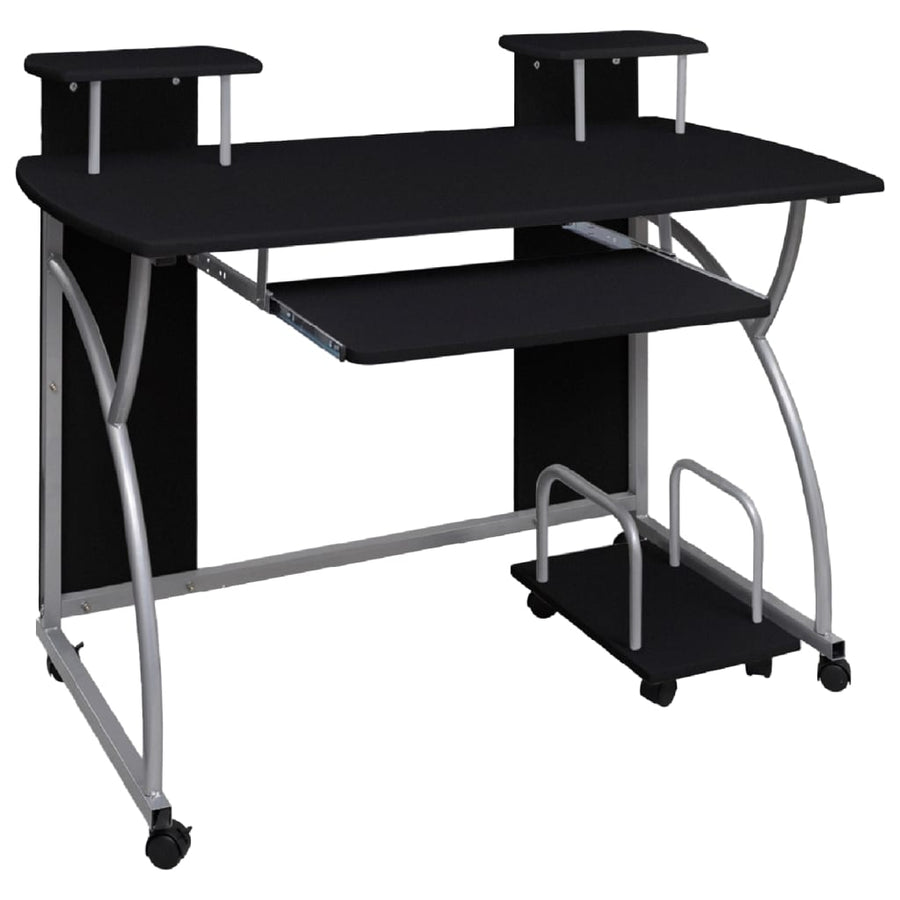 Computer Desk Black 110x52x88.5 cm Engineered Wood