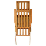 Outdoor Deck Chairs with Footrests 2 pcs Solid Wood Acacia
