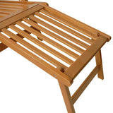 Outdoor Deck Chairs with Footrests 2 pcs Solid Wood Acacia