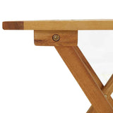 Outdoor Deck Chairs with Footrests and Table Solid Wood Acacia - Extra Image