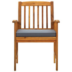 Garden Dining Chairs 6 pcs with Cushions Solid Wood Acacia