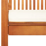 Garden Dining Chairs with Cushions 4 pcs Solid Wood Acacia - 45-Degree Angle