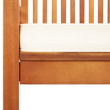 Garden Dining Chairs with Cushions 8 pcs Solid Wood Acacia - 45-Degree Angle