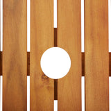 3 Piece Outdoor Dining Set with Cushions Solid Wood Acacia - Extra Image