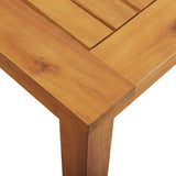 3 Piece Outdoor Dining Set with Cushions Solid Wood Acacia - Extra Image