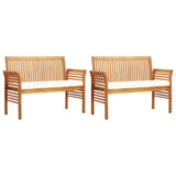 5 Piece Outdoor Dining Set with Cushions Solid Wood Acacia - 45-Degree Angle