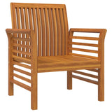 3 Piece Garden Lounge Set with Cushions Solid Wood Acacia - Extra Image