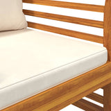 3 Piece Garden Lounge Set with Cushions Solid Wood Acacia