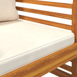 3 Piece Garden Lounge Set with Cushions Solid Wood Acacia - Extra Image