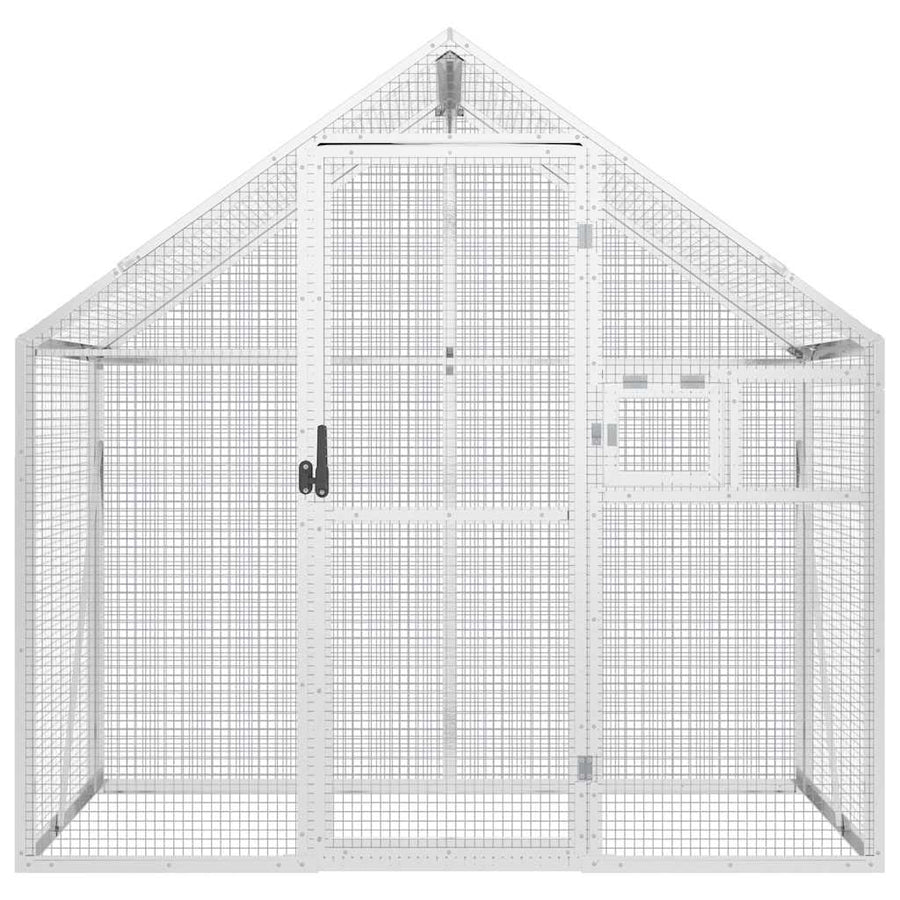 Aviary Silver 179x100x185 cm Aluminium