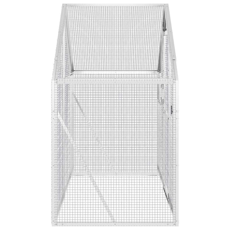 Aviary Silver 179x100x185 cm Aluminium