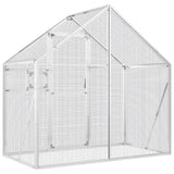 Aviary Silver 179x100x185 cm Aluminium - 45-Degree Angle