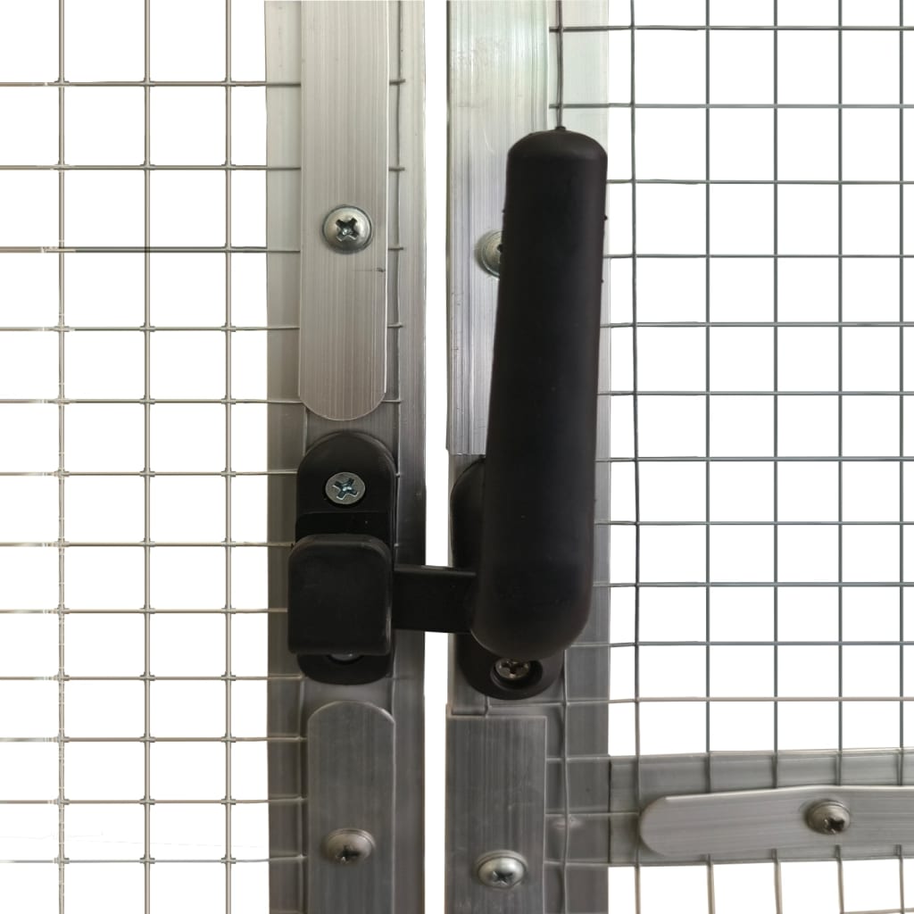 Aviary Silver 179x100x185 cm Aluminium