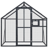 Aviary Anthracite 179x100x185 cm Aluminium - Side View