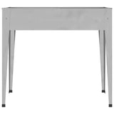 Garden Planter 100.5x40.5x90 cm Galvanised Steel - Top-Down View