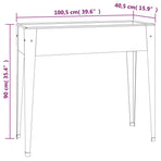Garden Planter 100.5x40.5x90 cm Galvanised Steel