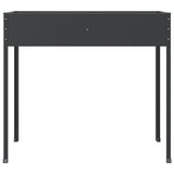 Garden Planter Anthracite 100.5x40.5x90 cm Galvanised Steel