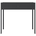 Garden Planter Anthracite 100.5x40.5x90 cm Galvanised Steel