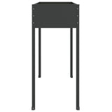 Garden Planter Anthracite 100.5x40.5x90 cm Galvanised Steel