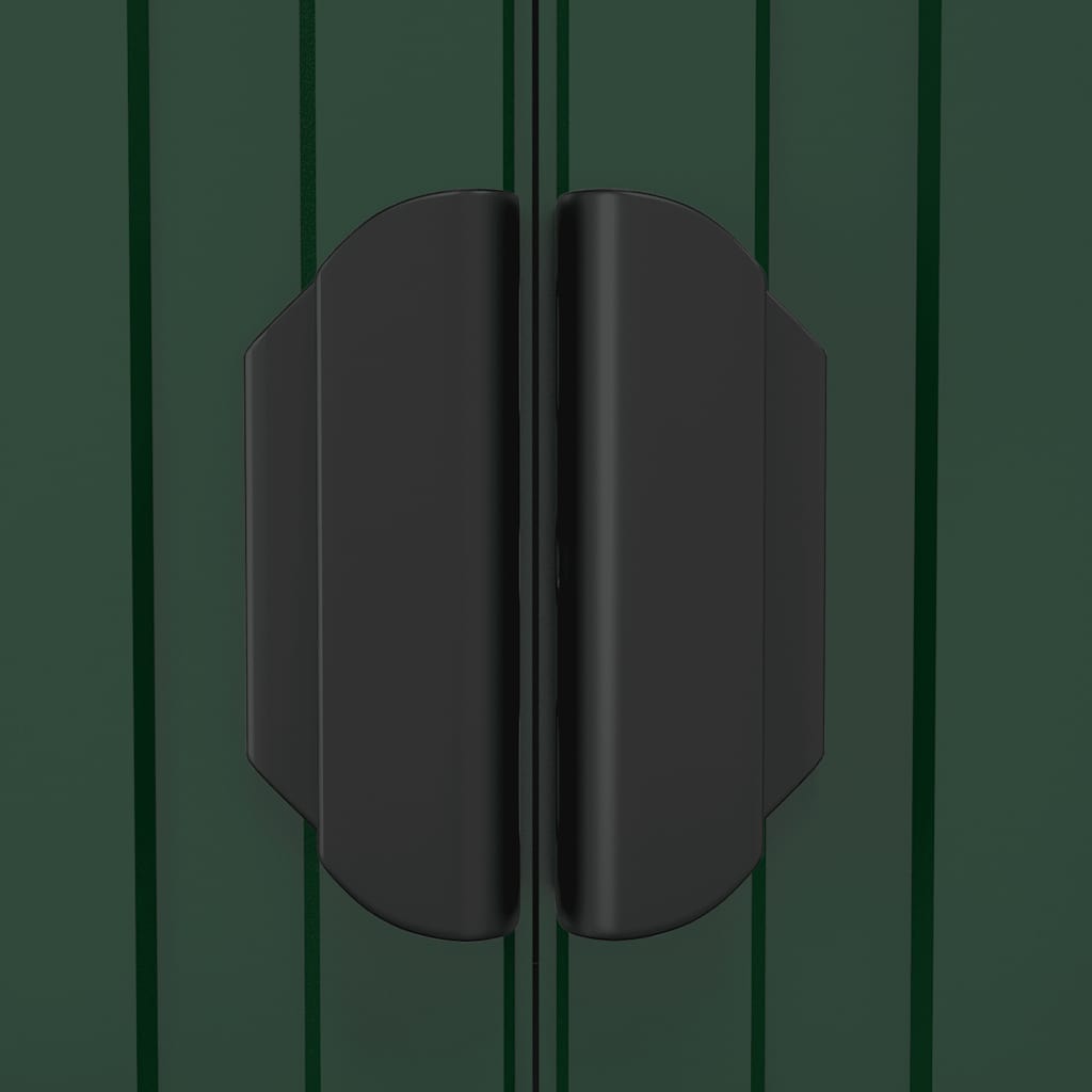 Garden Shed Green 192x108x223 cm Galvanised Steel
