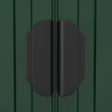 Garden Shed Green 192x108x223 cm Galvanised Steel - Close-Up Angle