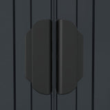 Garden Shed Anthracite 192x108x223 cm Galvanised Steel - Close-Up Angle