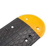 Speed Hump Yellow&Black 129x32.5x4 cm Rubber - Rear View
