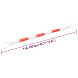 Retractable Traffic Cone Bars 10 pcs ABS 116-197 cm