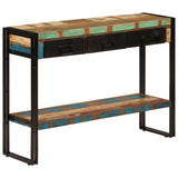 Console Table 110x30x76 cm Solid Wood Reclaimed - Extra Image
