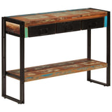 Console Table 110x30x76 cm Solid Wood Reclaimed - Extra Image