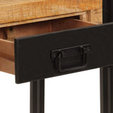Console Table 110x30x76 cm Solid Wood Mango - 45-Degree Angle