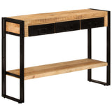 Console Table 110x30x76 cm Solid Wood Mango - Extra Image