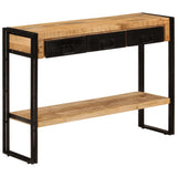Console Table 110x30x76 cm Solid Wood Mango - Extra Image