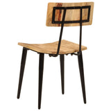 Dining Chairs 2 pcs 44x40x80 cm Solid Wood Mango - Top-Down View