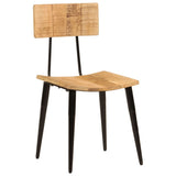 Dining Chairs 2 pcs 44x40x80 cm Solid Wood Mango - Low Angle