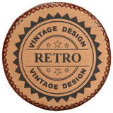 Bar Stools 2 pcs Real Leather and Solid Wood Acacia - 45-Degree Angle