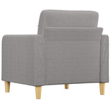 Sofa Chair Light Grey 60 cm Fabric