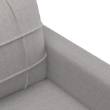 2-Seater Sofa Light Grey 120 cm Fabric