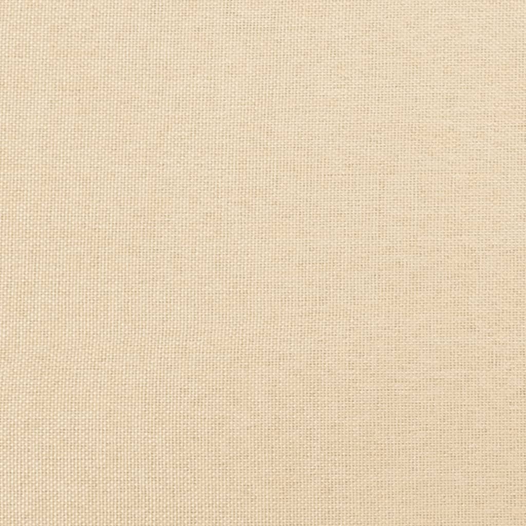2-Seater Sofa Cream 140 cm Fabric