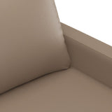 2-Seater Sofa Cappuccino 140 cm Faux Leather