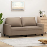 2-Seater Sofa Cappuccino 140 cm Faux Leather