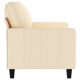 2-Seater Sofa Cream 120 cm Fabric