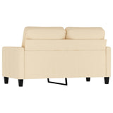 2-Seater Sofa Cream 120 cm Fabric