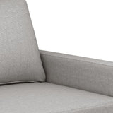 3-Seater Sofa Light Grey 180 cm Fabric