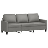 3-Seater Sofa Dark Grey 180 cm Fabric