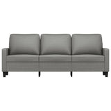 3-Seater Sofa Dark Grey 180 cm Fabric
