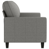 3-Seater Sofa Dark Grey 180 cm Fabric