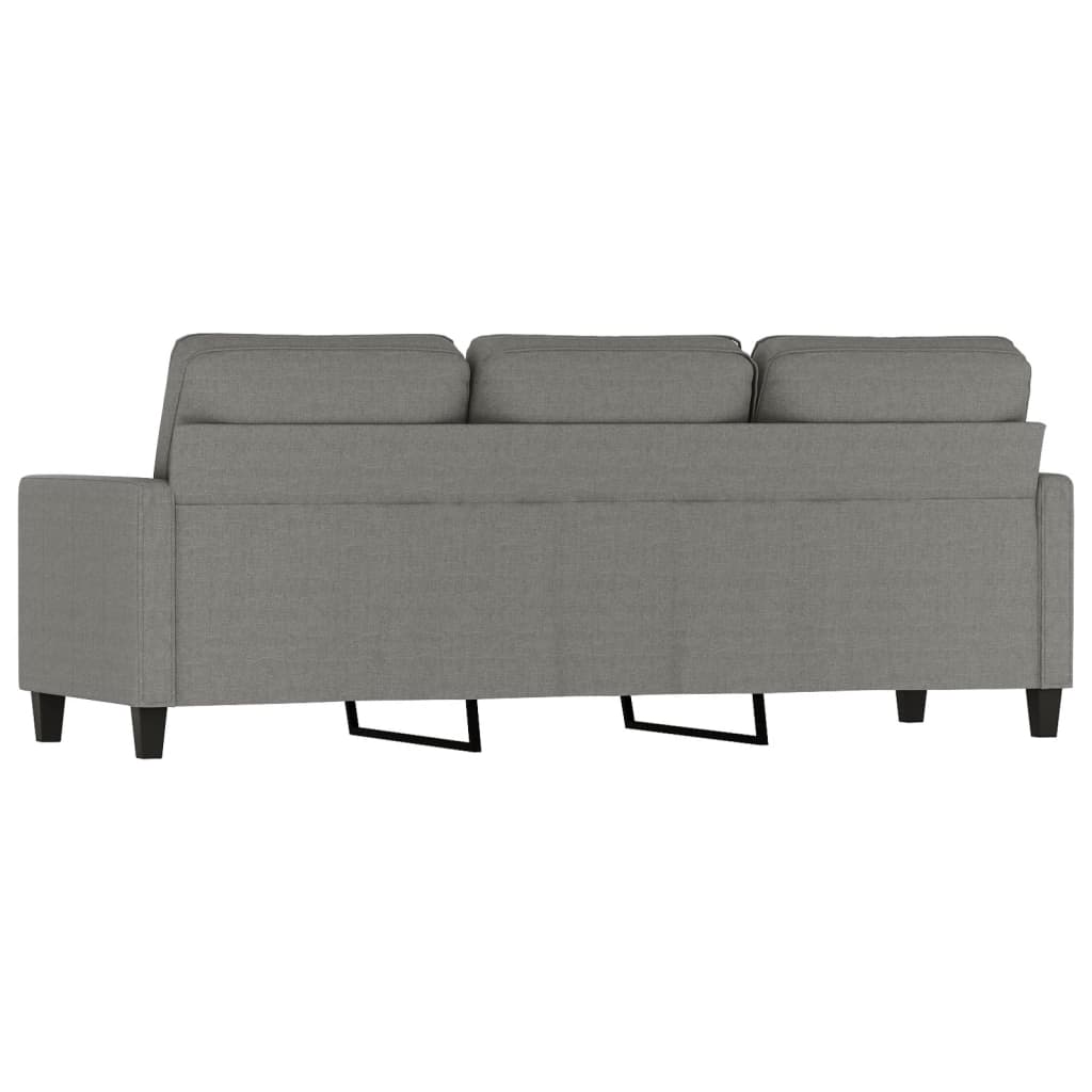 3-Seater Sofa Dark Grey 180 cm Fabric