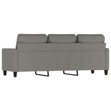 3-Seater Sofa Dark Grey 180 cm Fabric
